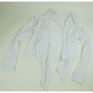 Women’s Balance Collection White Athletic Cropped Cardigan - Small